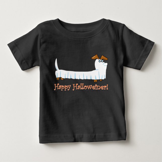 Happy Halloween Dachsund Baby T-shirt (Vorderseite)