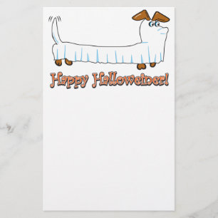 Happy Halloween Dackel Briefpapier