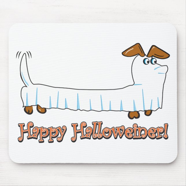 Happy Halloween Dackel Mousepad (Vorne)