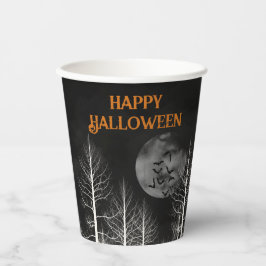 Happy Halloween Dark Woods Party Pappbecher
