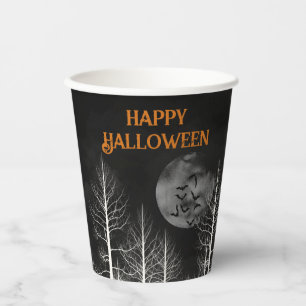 Happy Halloween Dark Woods Party Pappbecher