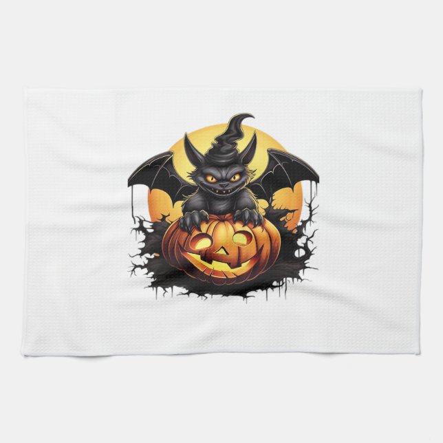 Happy Halloween Day - Funny Halloween Classic T-Sh Geschirrtuch (Horizontal)