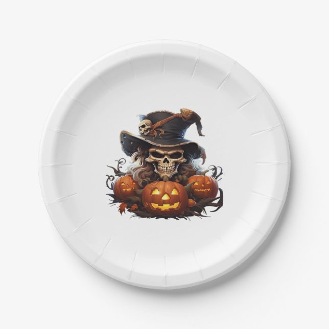 Happy Halloween Day - Funny Halloween Classic T-Sh Pappteller (Vorderseite)