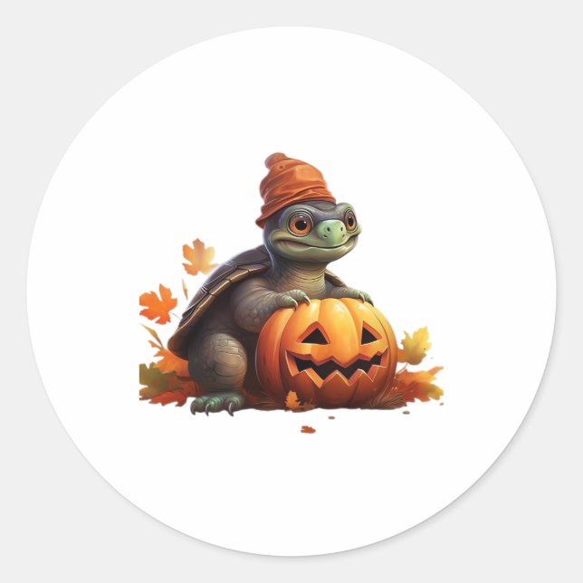 Happy Halloween Day - Funny Halloween Classic T-Sh Runder Aufkleber (Vorderseite)