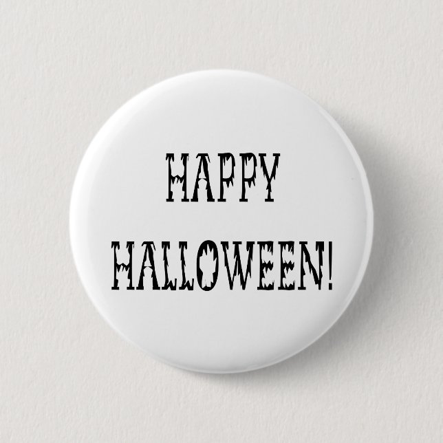 Happy Halloween Deadworld Text Button (Vorderseite)