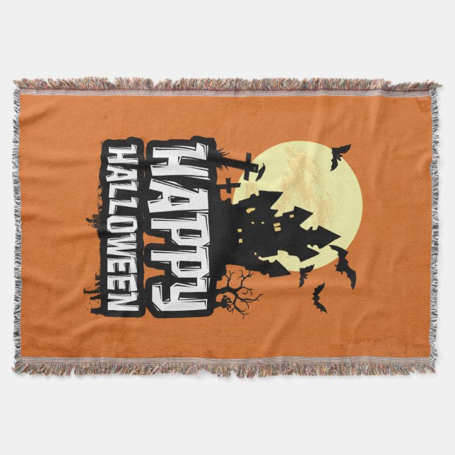 Happy Halloween Decke (Vorderseite)