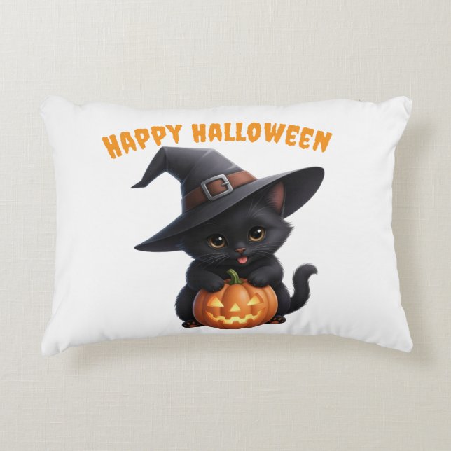 Happy Halloween Dekokissen (Vorderseite)