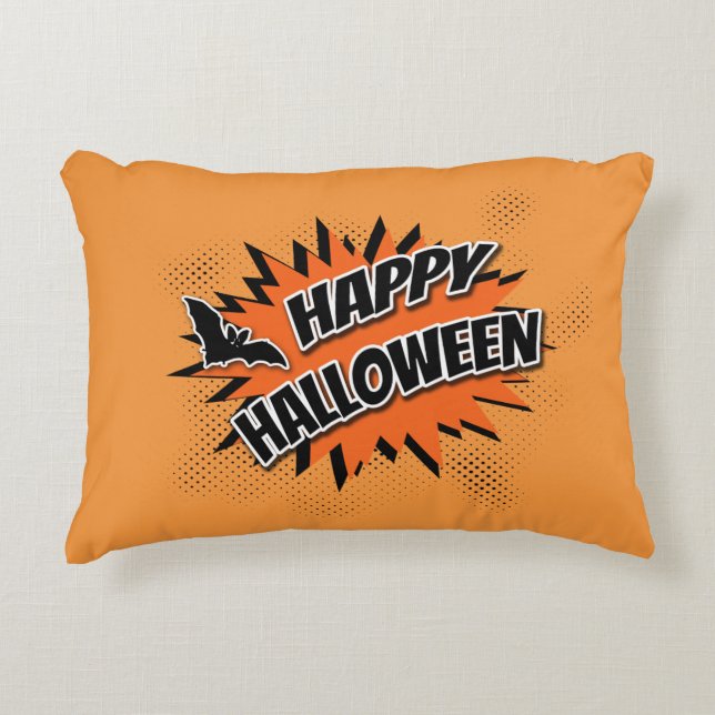 Happy Halloween Dekokissen (Vorderseite)