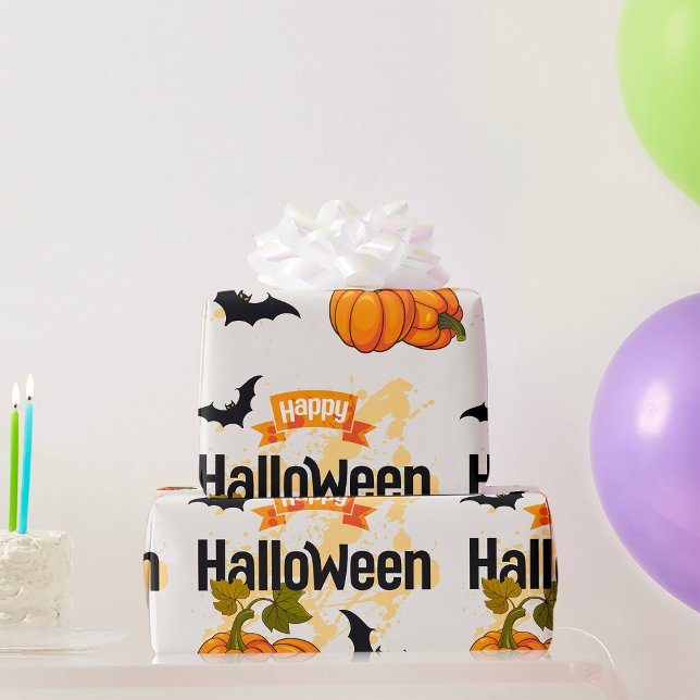 Happy Halloween Design Geschenkpapier (Von Creator hochgeladen)