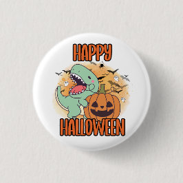 Happy Halloween Dino Button