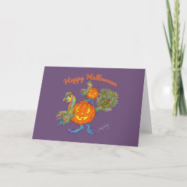 Happy Halloween Dinosaur Card Karte