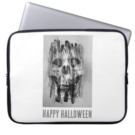 Happy Halloween. Distressed skull Laptopschutzhülle
