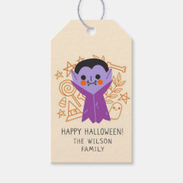 Happy Halloween Dracula Geschenkanhänger