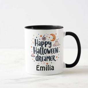 Happy Halloween Dreamer Nom personnalisé Café Mug