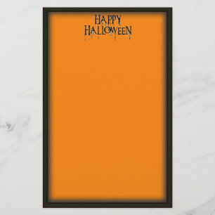 Happy Halloween Drippy Text Image Briefpapier