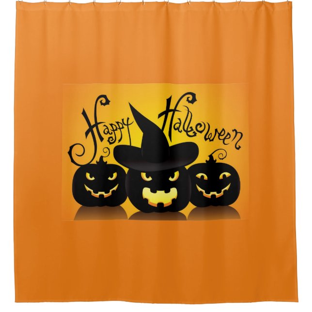 Happy Halloween Duschvorhang (Vorderseite)