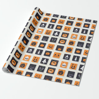  Happy Halloween Emoji for Kids Geschenkpapier