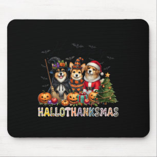 Happy Halloween Erntedank Weihnachtsliebhaber Mousepad