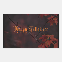 Happy Halloween Fayage Rechteckiger Aufkleber