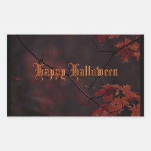 Happy Halloween Fayage Rechteckiger Aufkleber