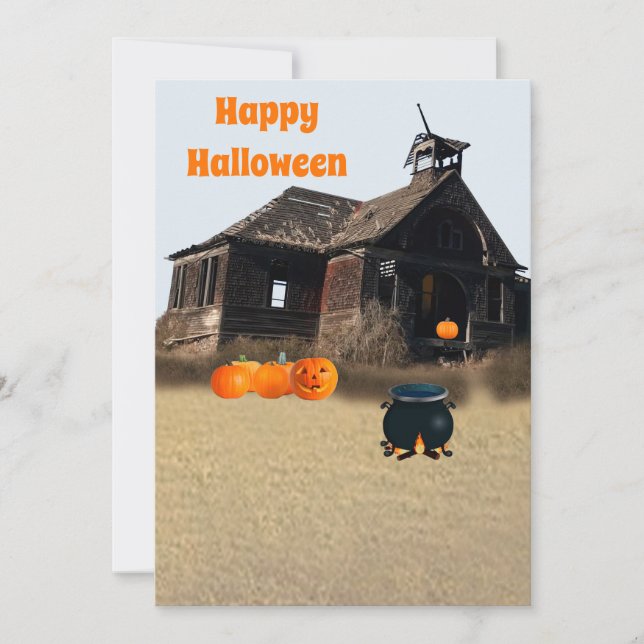 Happy Halloween Feiertagskarte (Vorderseite)