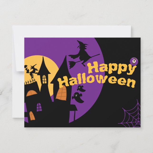 Happy Halloween Feiertagskarte (Vorderseite)