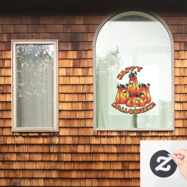 Happy Halloween Fensteraufkleber (Fenster Zuhause)