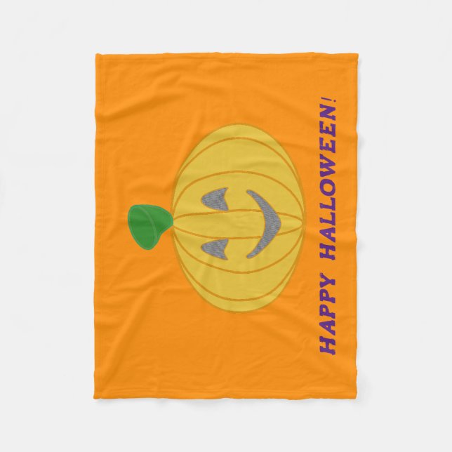 Happy Halloween Fleecedecke (Vorderseite)