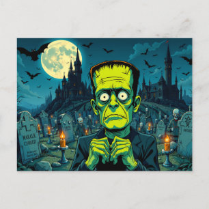 Happy Halloween Frankenstein Feiertagspostkarte