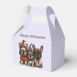 Happy Halloween French Bulldogs Geschenkschachtel