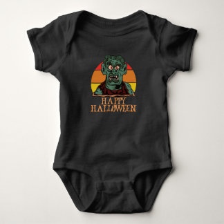 Happy Halloween Funny Creepy Character Baby Strampler
