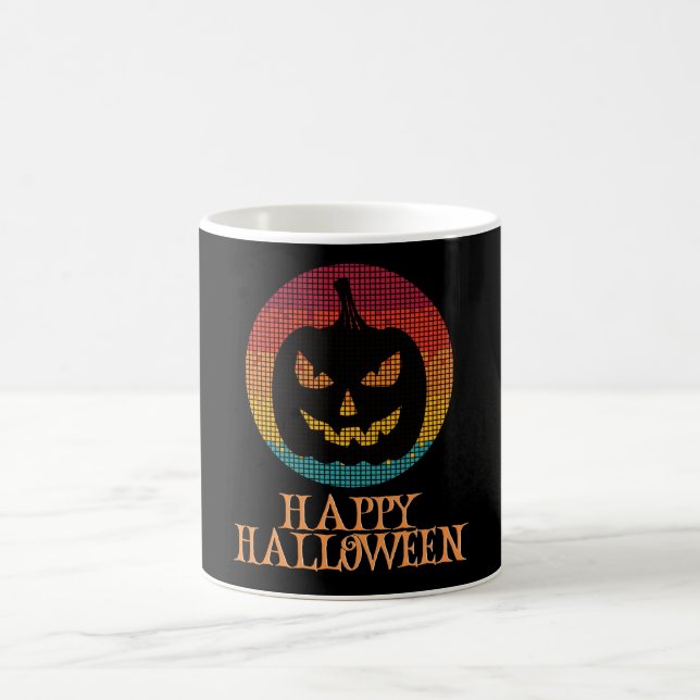 Happy Halloween Funny Creepy Character Kaffeetasse (Mittel)