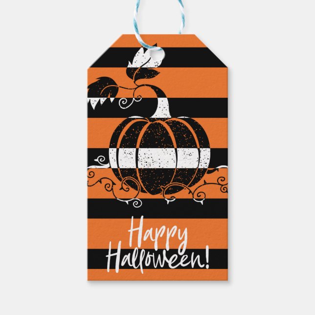Happy halloween geschenkanhänger (Vorderseite)