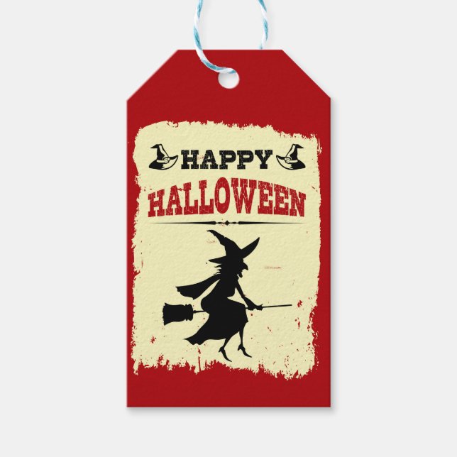 Happy Halloween Geschenkanhänger (Vorderseite)