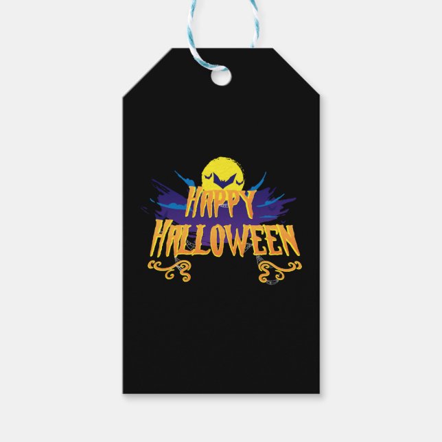 Happy Halloween Geschenkanhänger (Vorderseite)