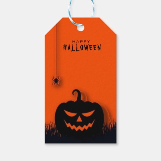 Happy Halloween Geschenkanhänger (Vorderseite)