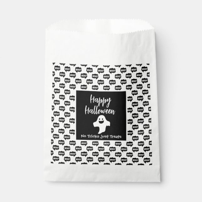 Happy Halloween Ghost boo keine Tricks nur Leckere Geschenktütchen (Vorderseite)