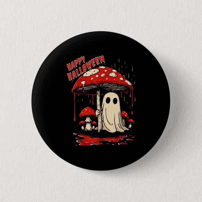 Happy Halloween Ghost  Button (Vorderseite)
