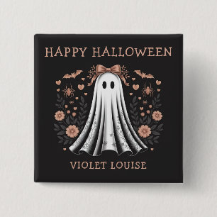 Happy Halloween Ghost Custom Button