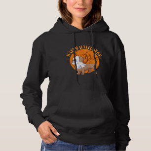 Happy Halloween Ghost Dackel Lover Hoodie