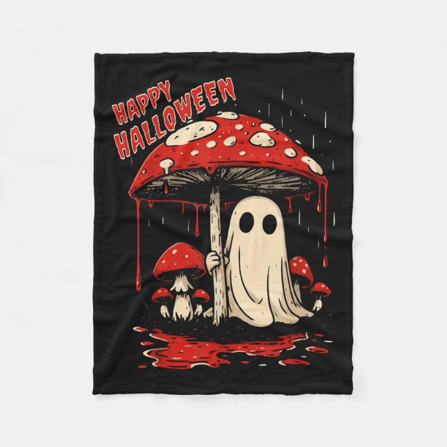 Happy Halloween Ghost  Fleecedecke (Vorderseite)