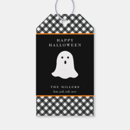 Happy Halloween Ghost-Geschenkmarke Geschenksiegel Geschenkanhänger