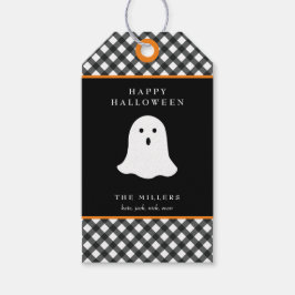 Happy Halloween Ghost-Geschenkmarke Geschenksiegel Geschenkanhänger