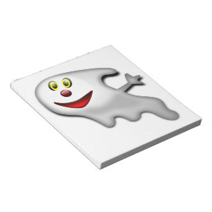 "HAPPY HALLOWEEN" GHOST NOTIZBLOCK