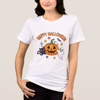 Happy Halloween Ghost Tri-Blend Shirt
