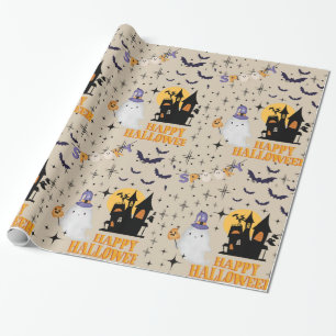 Happy Halloween Ghost Wrapping Paper Geschenkpapier