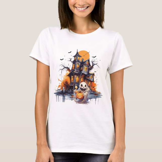 Happy Halloween Ghoul T-Shirt (Vorderseite)