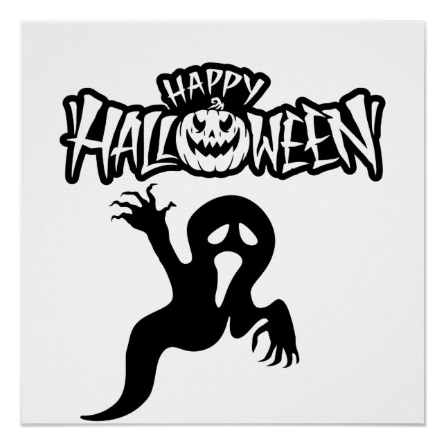 Happy Halloween Glanzposter Poster (Vorderseite)