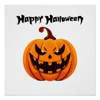 Happy Halloween Glanzposter Poster