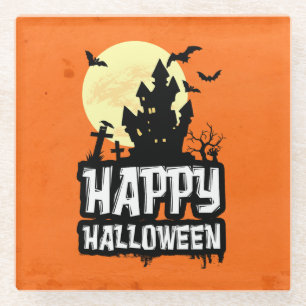 Happy Halloween Glasuntersetzer